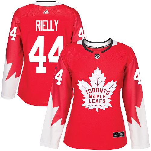 Adidas Maple Leafs #44 Morgan Rielly Red Team Canada Authentic Women's Stitched NHL Jersey